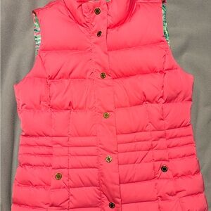 Lily Pulitzer Pink Puffer Vest